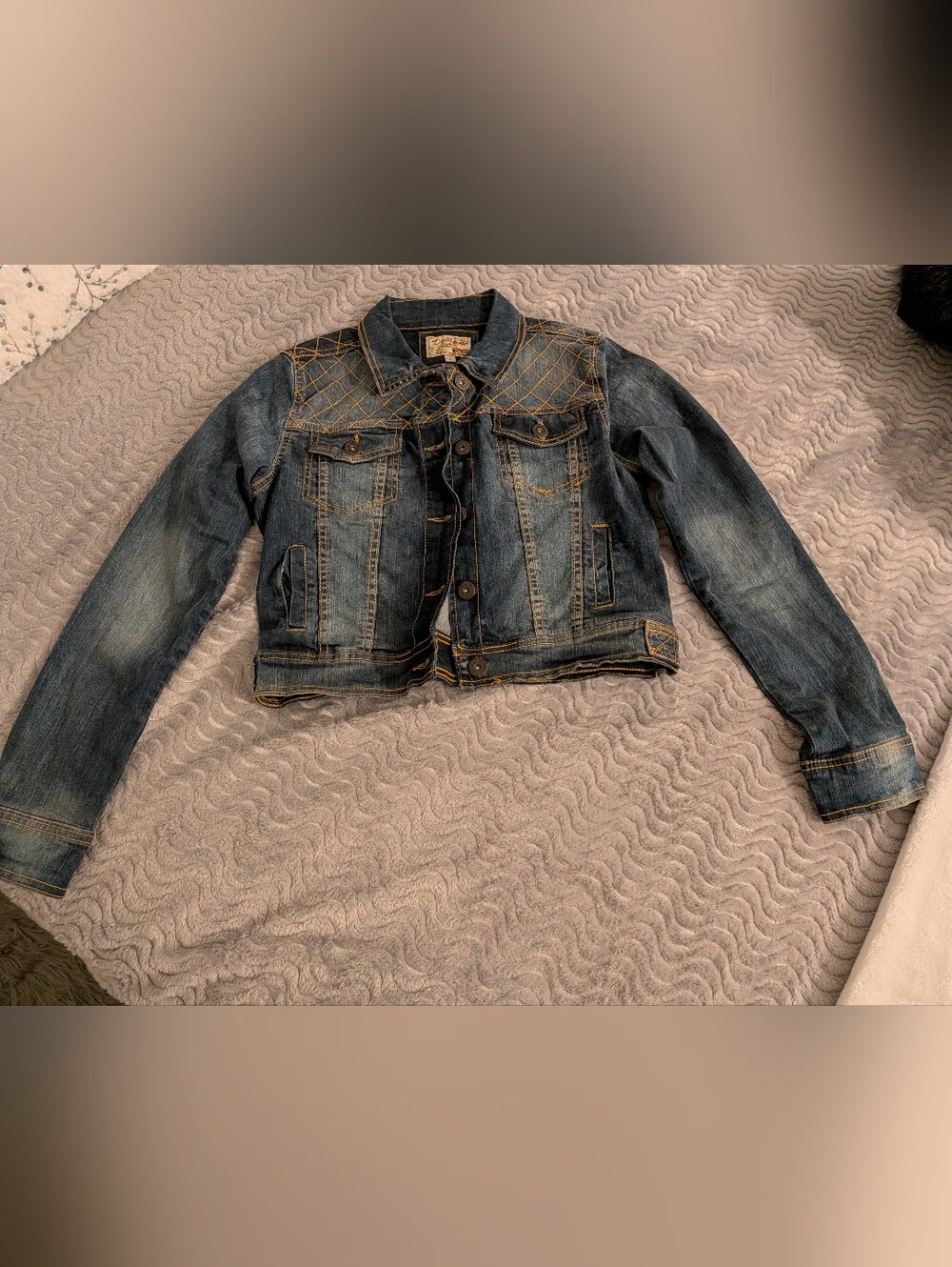 Dollhouse Quilted Denim Jacket – Size S